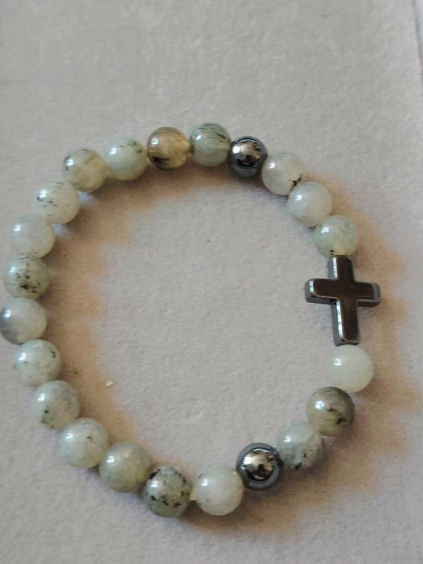 Bracelet Labradorite et Hematite