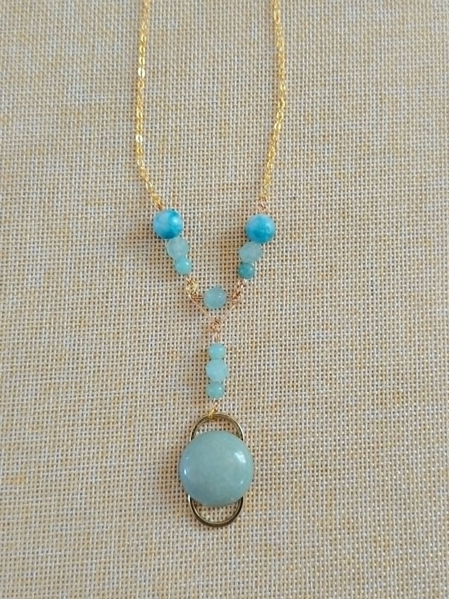Collier en Amazonite