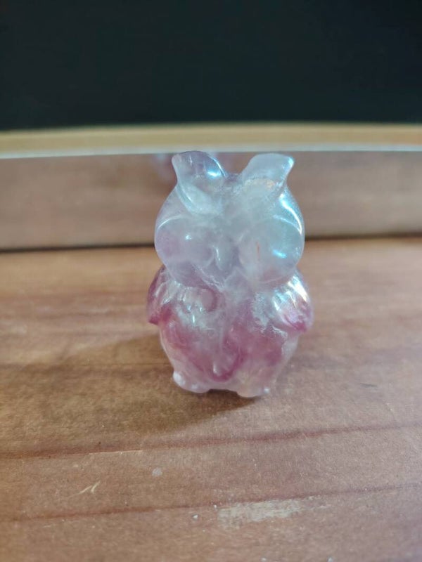 Hibou en Fluorite