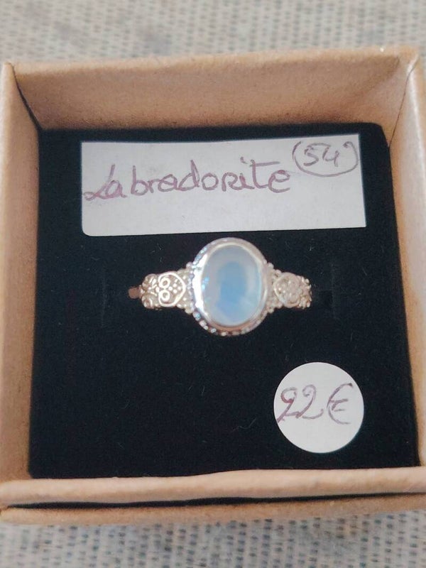 Bague réglable en Labradorite