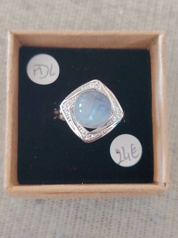 Bague Anti-Stress réglable Pierre de Lune
