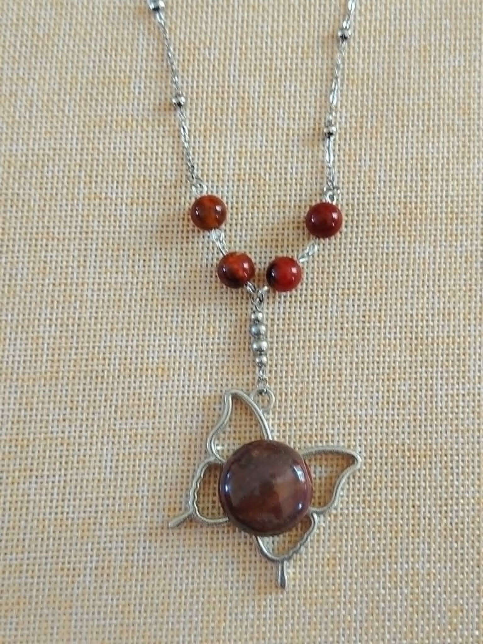 Sautoir en Agate et Cornaline