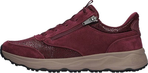 Waldlaufer dames slip-in H-Tessi Velour stretch Bordo