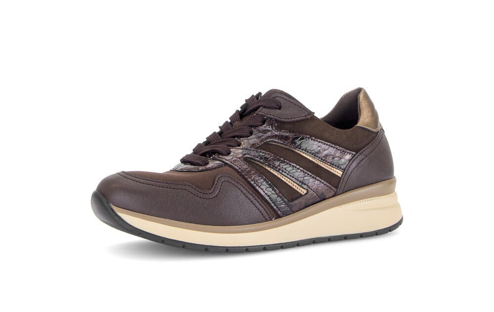 Gabor sneaker Samt El/Nappa/Boal.-mocca/cacao