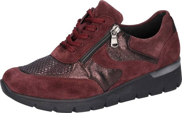 Damessneaker Waldläufer Ramona Order Gree Bordo