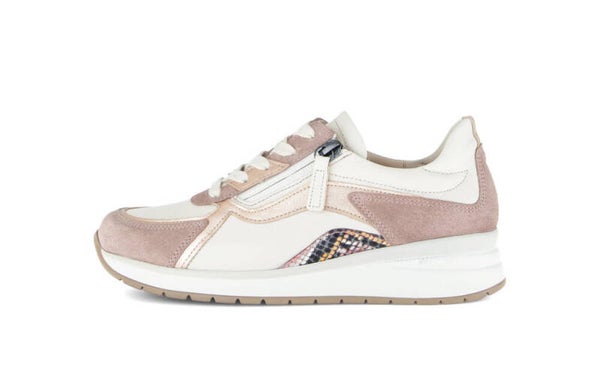 Gabor sneaker Cervo/Velour/met K., creme/rose kombi
