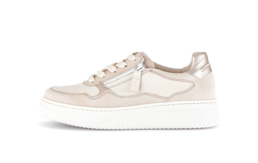 sneaker gabor Nappa/samt/Met.,panna/oak/bloom