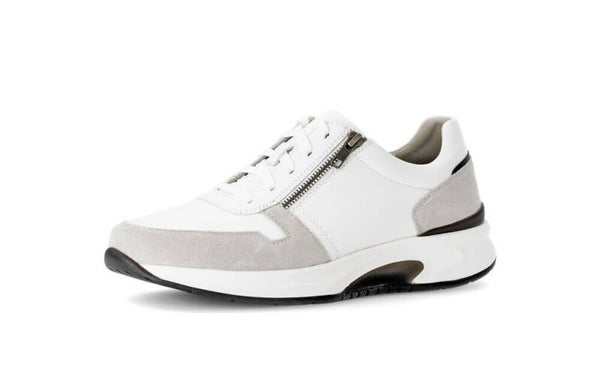 Rollingsoft/gabor Herensneakers Chevron/dreamvelour,White/it.grey
