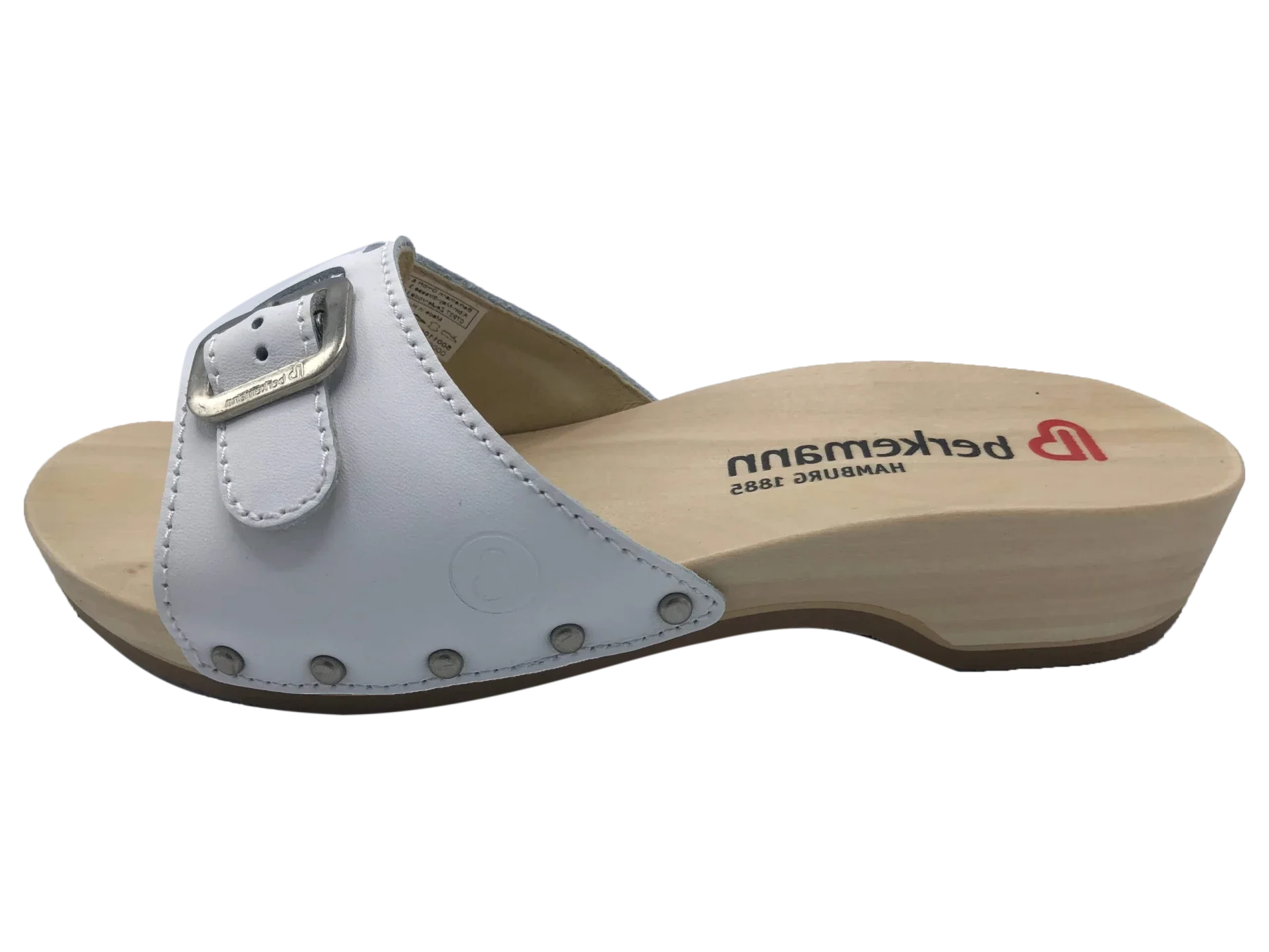 Berkemann Hamburg instekers wit met hakje