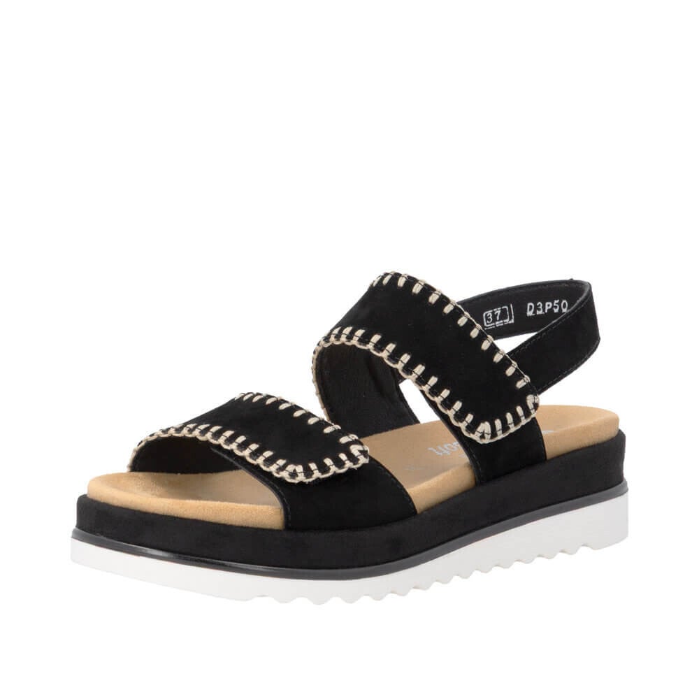 Remonte sandaal Goatsuede zwart