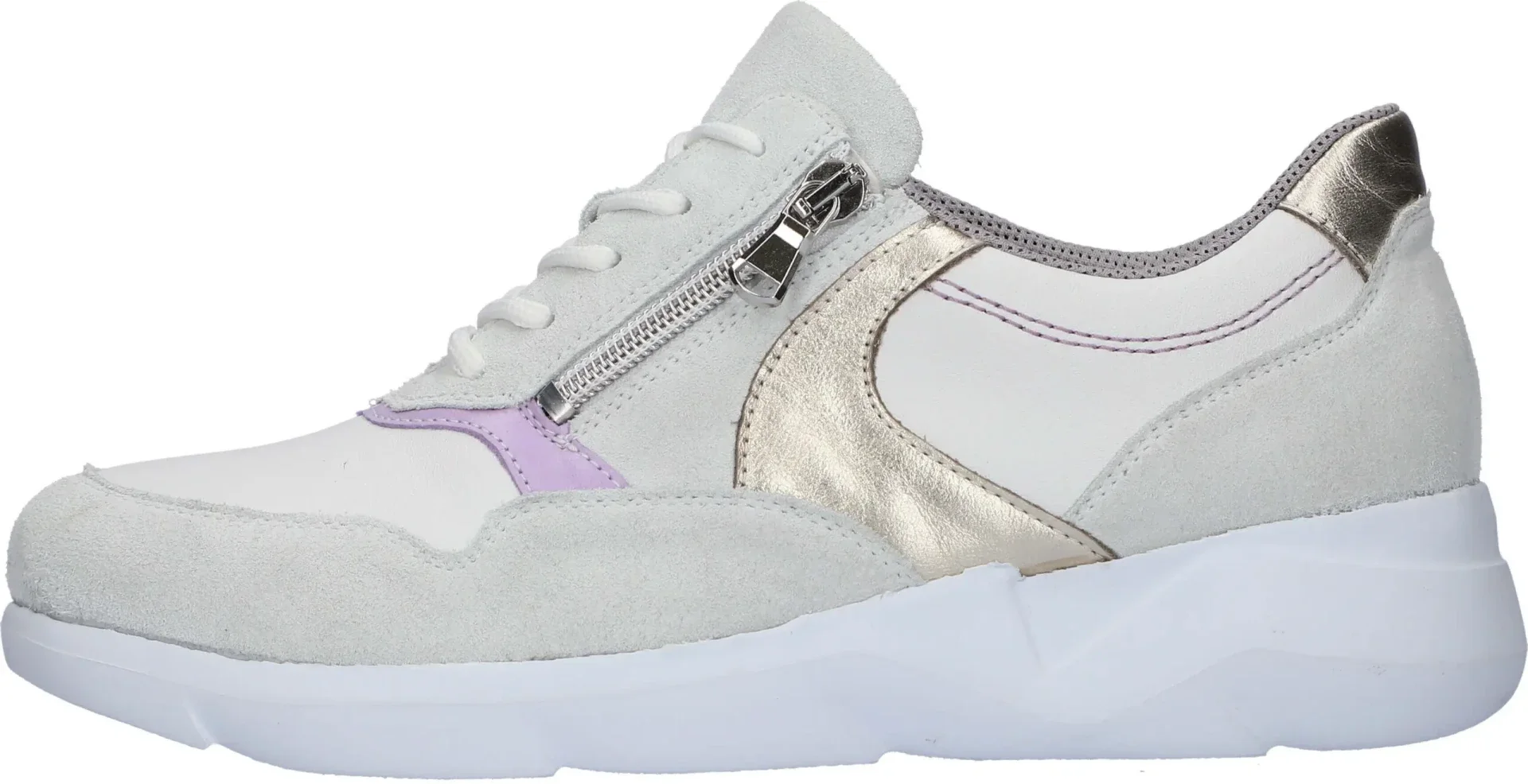 damessneaker Waldläufer Poncho Chic latte snow lavendel K-breedte