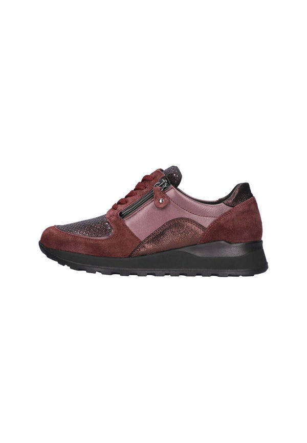 Waldlaufer damessneaker hiroko soft bordo nuba