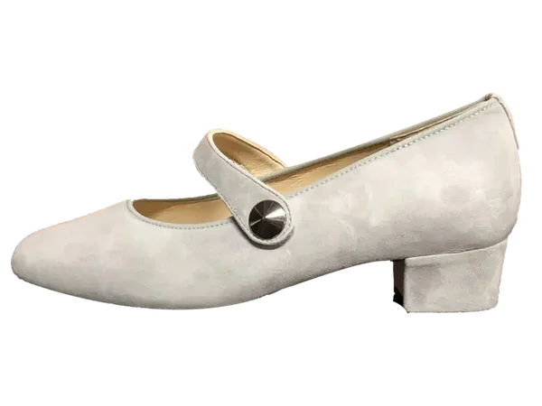 Hassia Evelyn stone moccasin wit pump J