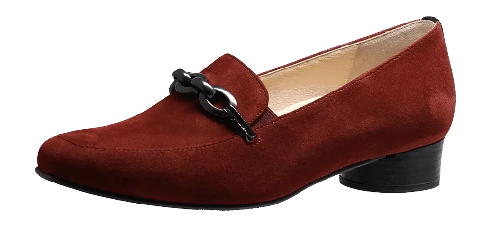 Hassia Roma Brick rood mocassin pump