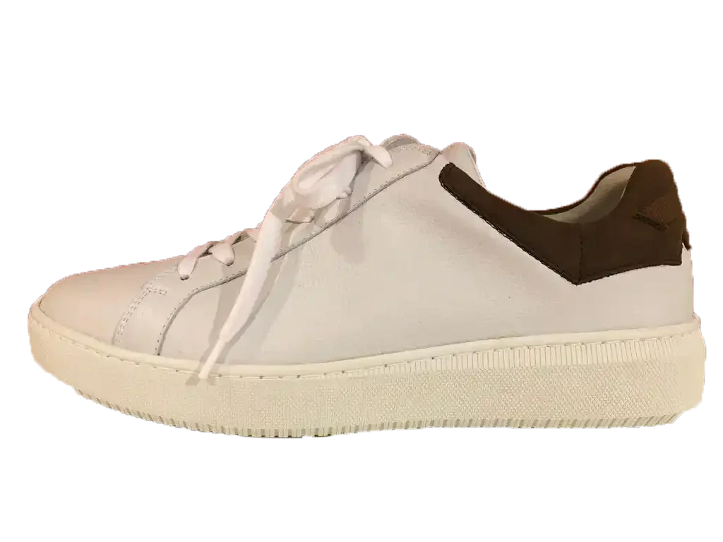 Herensneaker weiss tabac waldlaufer Johann wit/ bruin