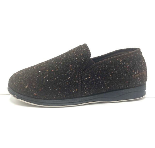 Herenpantoffel Albert Brown tweed Padders