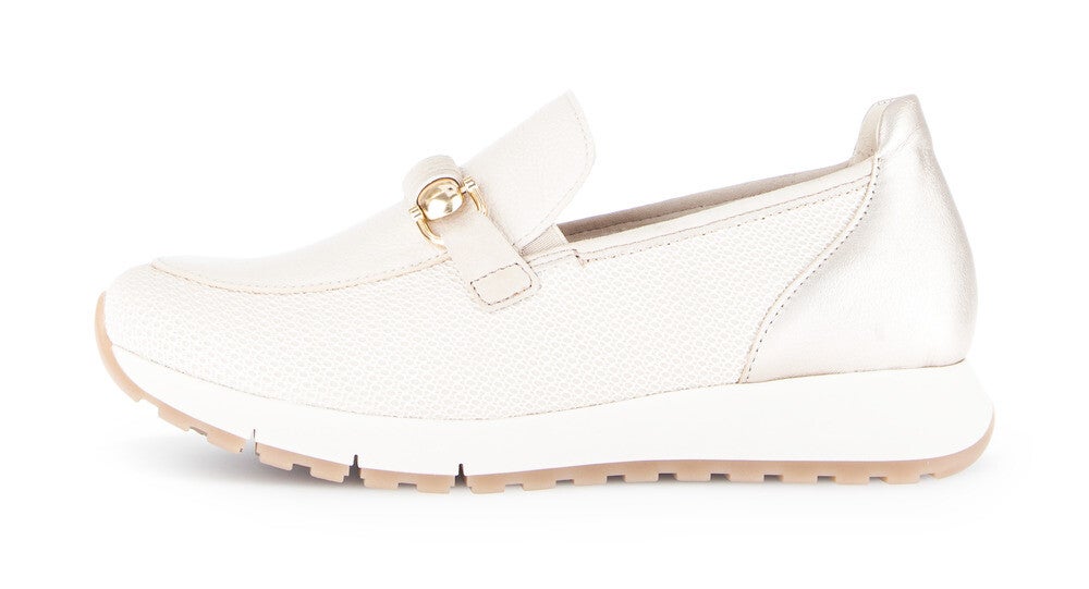 Damesmocassin Gabor Netstr./Met./Cerv k/oak/puder