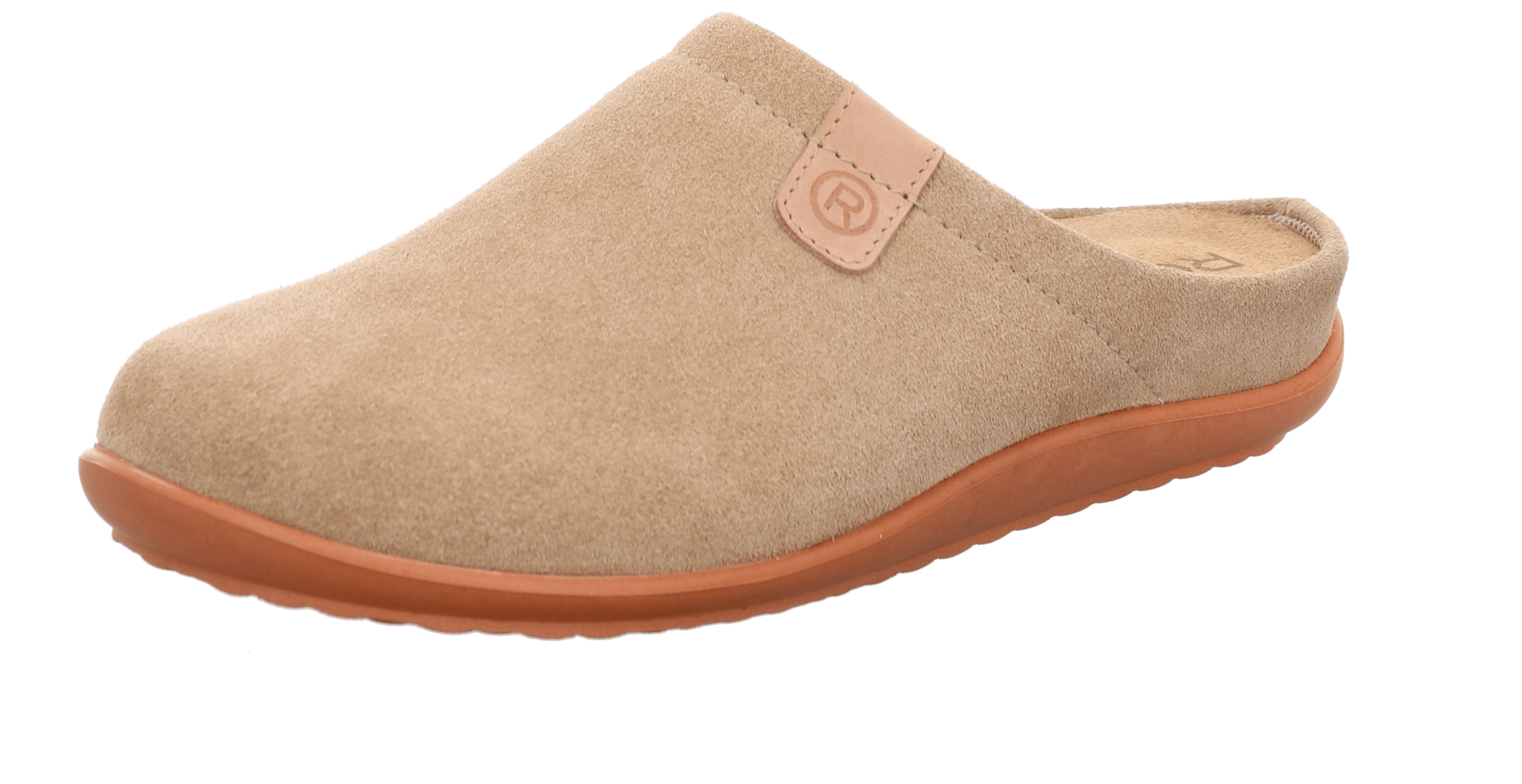 Rohde beige of zwarte comfort damespantoffel instapper