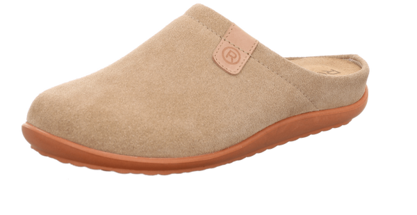 Rohde beige of zwarte comfort damespantoffel instapper