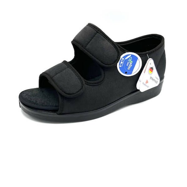 Verbandschoen Malmo  pantoffel  zwart, unisex, L