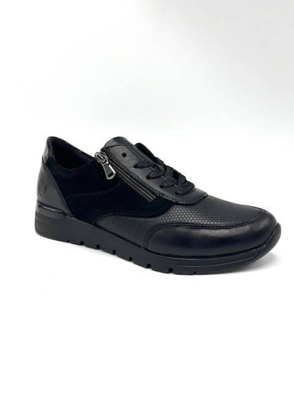 Damessneaker Remonte Odeon/Scubaton/Guatsuede/lagro/Fino, zwart