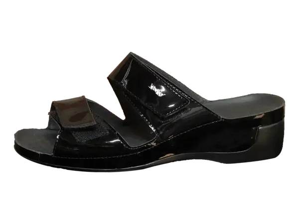 Vital Tina-Lack schwarz zwart instapper