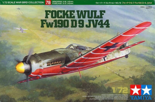 Focke Wulf Fw190 D-9 JV44 1/72 Tamiya
