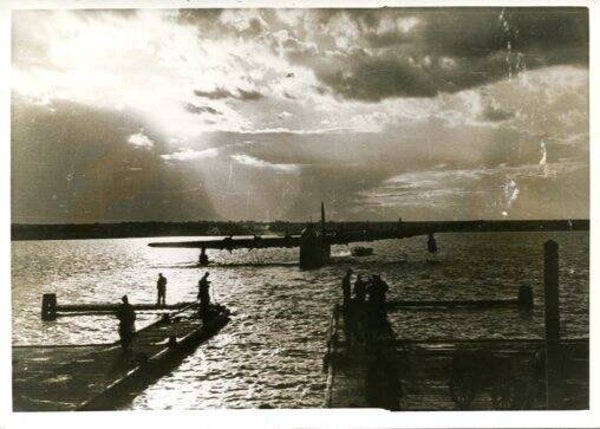 Duits watervliegtuig BV222  (Persfoto, PK-Aufname, Pressphoto)