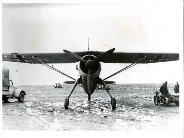 Generaal Schalm in Noord-Afrika Hs 126 (Persfoto, PK-Aufname, Pressphoto)