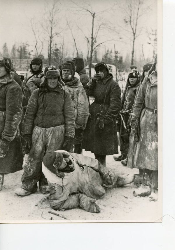 Russische gevangenen genomen ten zuiden van het Ladogameer (5 mrt 1943)