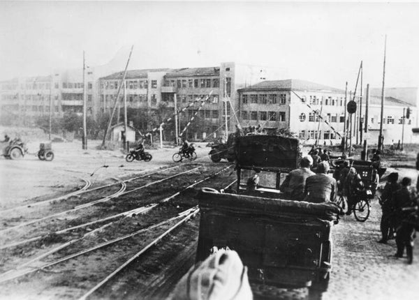 De eerste kolonnes in Rostow (28 juli 1942)