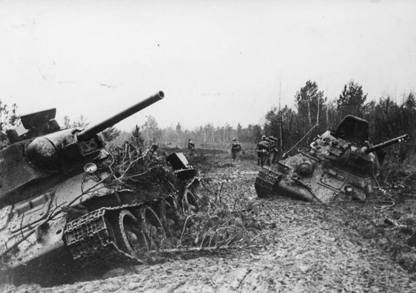 Achtergelaten Russische tanks (30 dec 1943)