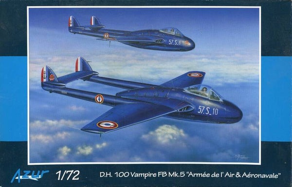 DH.100 Vampire FB Mk.5 "Armee de l'Air & Aéronavale" 1/72 Azur