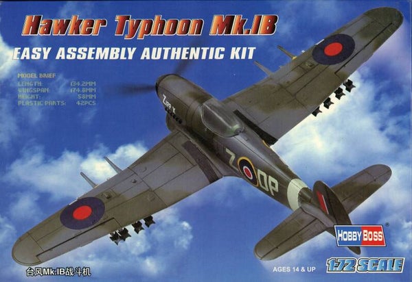 Hawker Typhoon Mk.1B 1/72 HobbyBoss