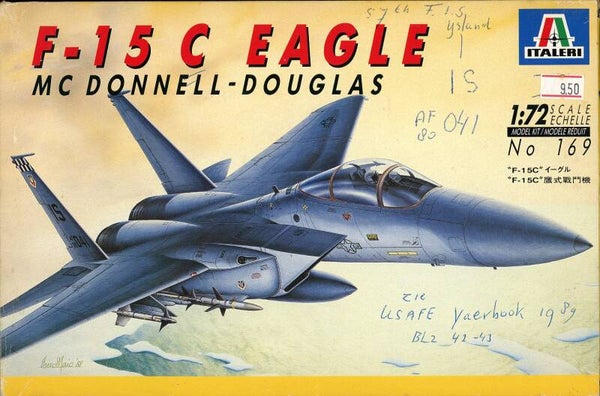 F-15C Eagle 1/72 Italeri doos is beschreven