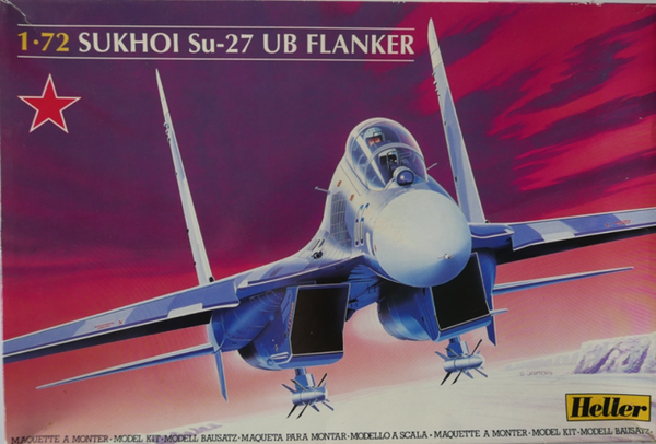 Sukhoi Su-27 UB Flanker 1/72 Heller