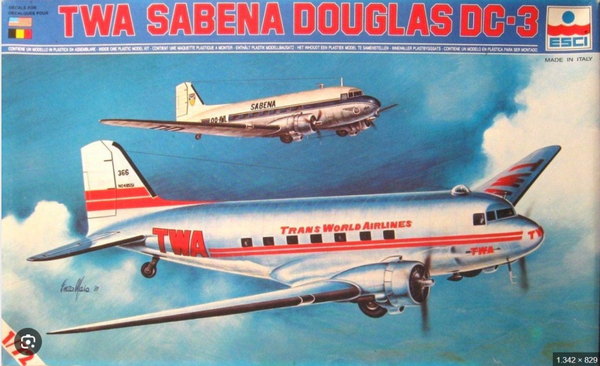 TWA Douglas DC-3 Liner 1/72 ESCI