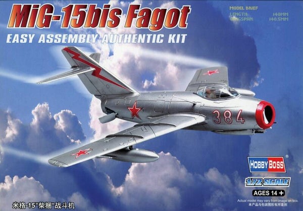 Mig-15bis Fagot 1/72 HobbyBoss