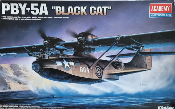 Consolidated PBY-5A Black Cat Catalina 1/72 Academy