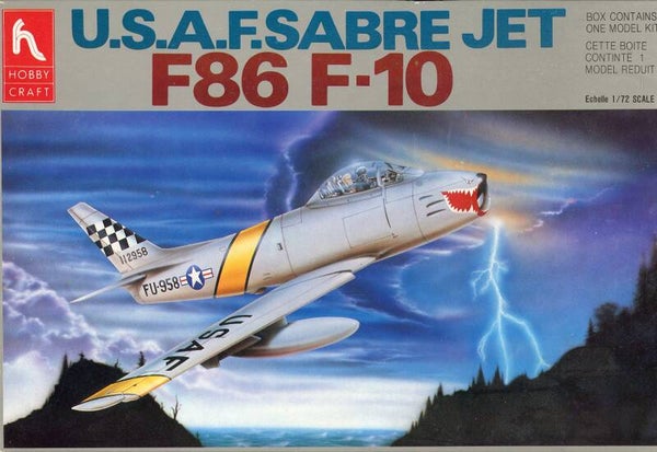 F-86 F-10 Sabre Jet 1/72 HobbyCraft
