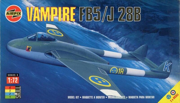 Vampire FB5/J 28B 1/72 Airfix