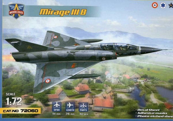 Mirage IIIB 1/72 Modelsvit