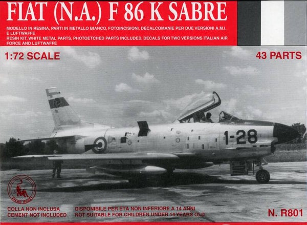 Fiat F-86K Sabre 1/72 TauroModel Resin