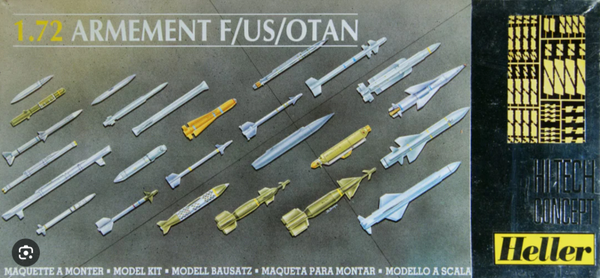 Armement F/US/UTAN 1/72 Heller