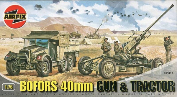 Bofors 40mm Gun & Tractor 1/76 Airfix