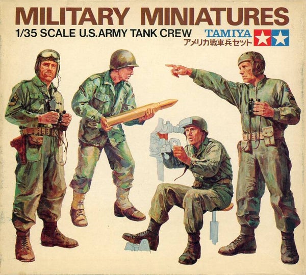Military Miniatures US Army tank crew 1/35 Tamiya