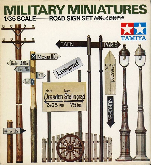 Road sign set 1/35 Tamiya