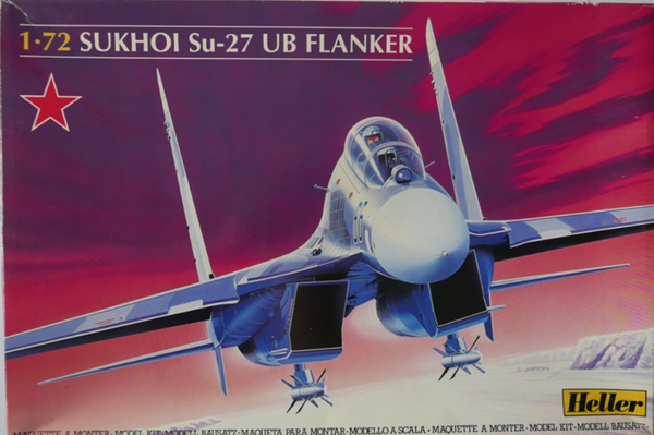 Sukhoi Su-27 UB Flanker 1/72 Heller