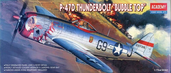 P-47 Thunderbolt Bubble Top 1/72 Academy