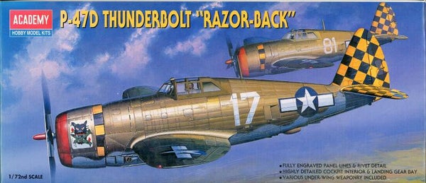 P-47 Thunderbolt "Razor-back" 1/72 Academy
